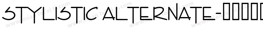 stylistic alternate字体转换